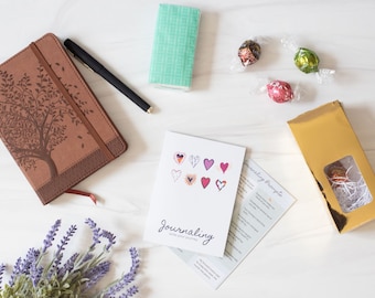 Journaling Grief Gift Box - Sympathy Care Package & Coping Skills - Sending Love during Death or Loss, Bereavement, Therapy, Condolence Gift