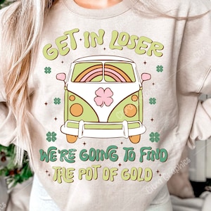 Retro St. Patrick&#39;s Day PNG Sublimation, St Patricks Day, Clover Png, shamrock png, Sublimation Designs, Digital Download