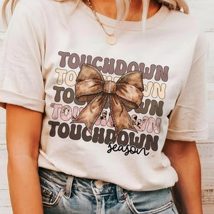 Touchdown Season Coquette Png, Coquette Football png, Football Mom mama png, Fall png, Football Season png, Sublimation T Shirt design, dtf