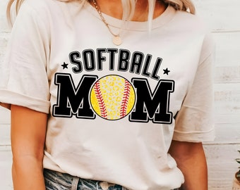 Retro Softball Mom PNG, Glitter Softball PNG, Digital Download Png, Sports PNG, Sublimation Design, Trendy Retro Mom Png