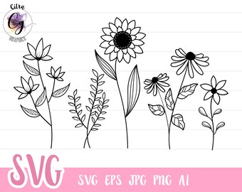 Download Wild Flower Svg Etsy