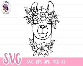 Download Llama Svg File Etsy