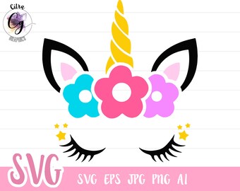Download Birthday Unicorn Svg Etsy