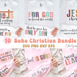 Boho Christian Svg Png Bundle, Religious svg, Sleeve Sweatshirt Design Svg, Bible Verse Svg, Psalm Svg, Jesus Svg, God Svg, Faith Svg, Png