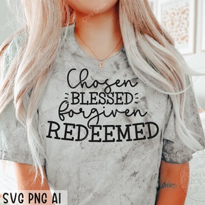 Auserwählt gesegnet svg, christlich svg, religiöse svg, Bibel Vers svg, gesegnet svg, Jesus svg, Gott svg, Glaube svg, geschnittene Dateien für Cricut