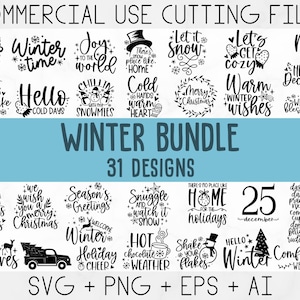 Winter SVG Bundle, Christmas Svg, Winter svg, Santa svg, Christmas Quote svg, Funny Quotes Svg, Snowman SVG, Holiday SVG, Winter Quote Svg image 4