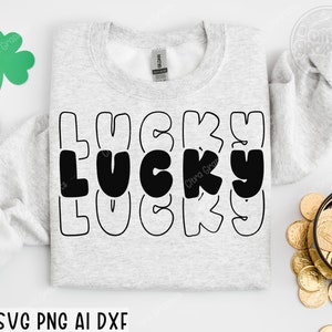 Lucky SVG, St Patricks Day Svg, happy go lucky svg, St Patricks Shirt, St Paddys Day Svg, Irish Svg, Funny St Patricks Day Svg, Silhouette
