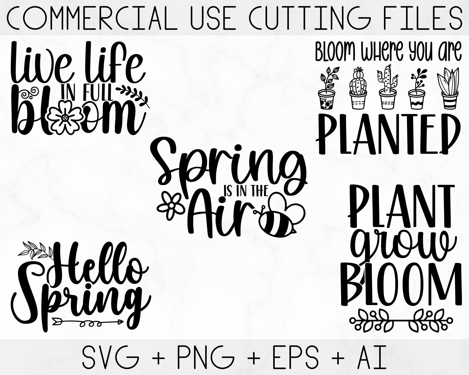 First Day Spring Svg Spring Svg Bundle, Easter Svg, Welcome Spring Svg, Flower Svg, Spring ...