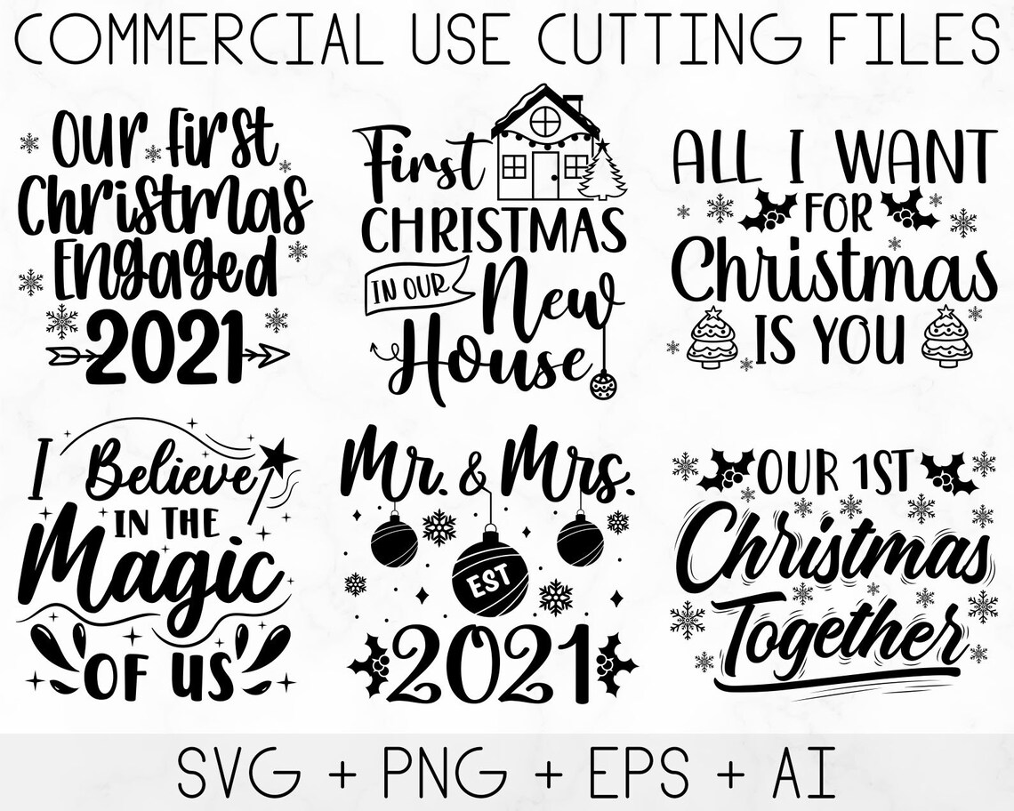 Our First Christmas Svg Bundle Christmas Svg First Christmas Etsy