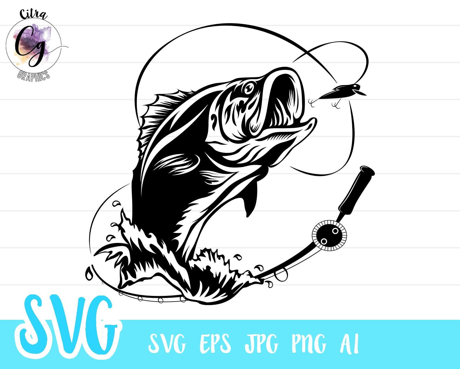 Free Free 295 Bass Svg Fish SVG PNG EPS DXF File