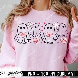 Valentine&#39;s Day Ghost Shirt Png, Be My Boo Png, Will you be My Boo, Valentines Day Sublimation, Girl Ghost Png, Valentines Boo Png Valentine
