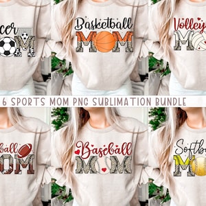 Sports Mom Png Bundle, Sports Mama Png, Mothers Day Png, Soccer, Baseball, Basketball, Volleyball, Football, Softball Funny Mom Png