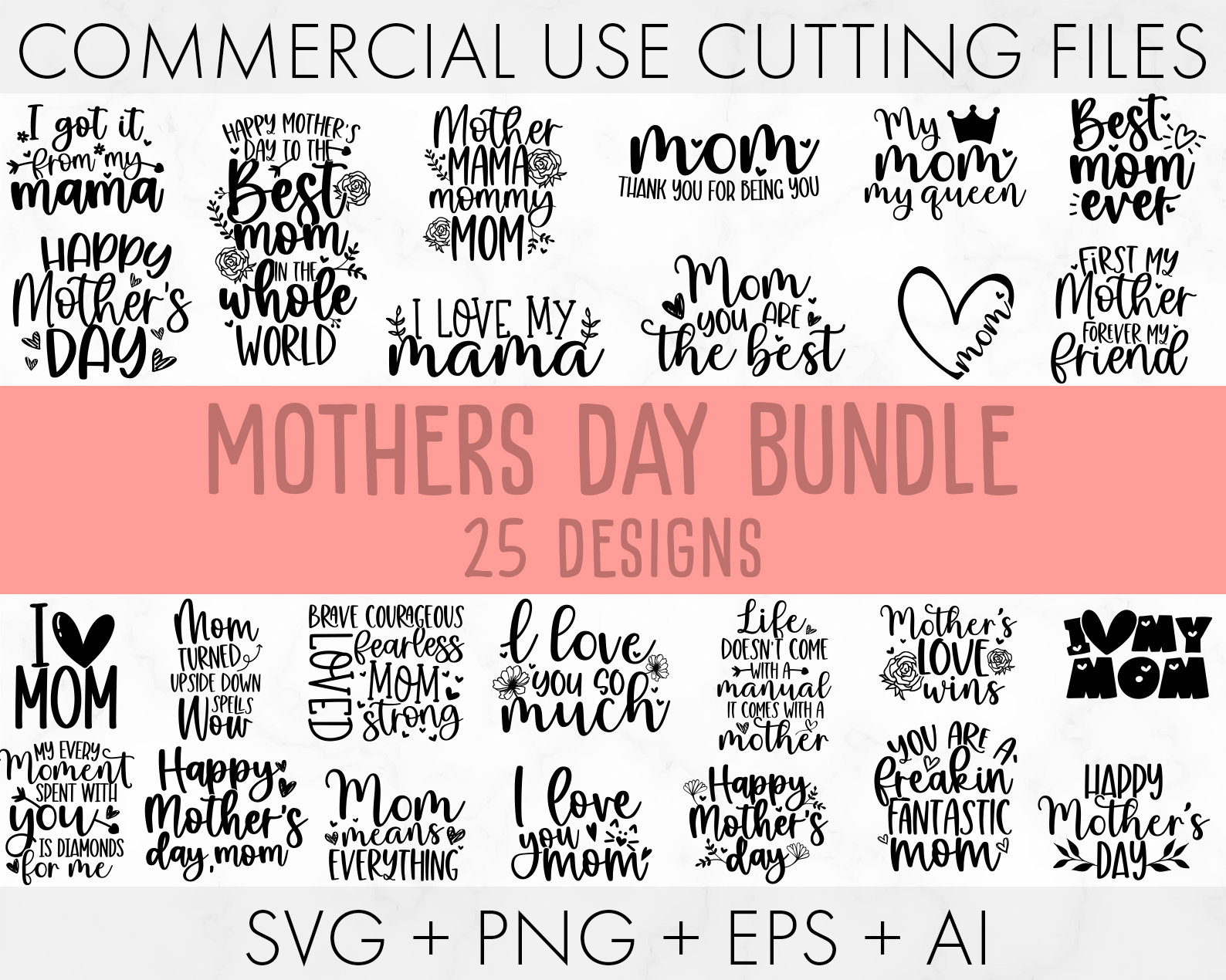 Mothers Day SVG Bundle Mom Life Svg Mama Svg Funny Mom Svg - Etsy