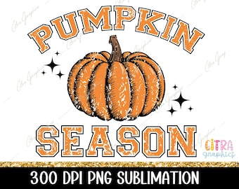 Pumpkin Season Png, Retro Fall PNG, Fall Vibes PNG, Varsity Png Design, Pumpkin Season, Halloween png, Sublimation T Shirt Design