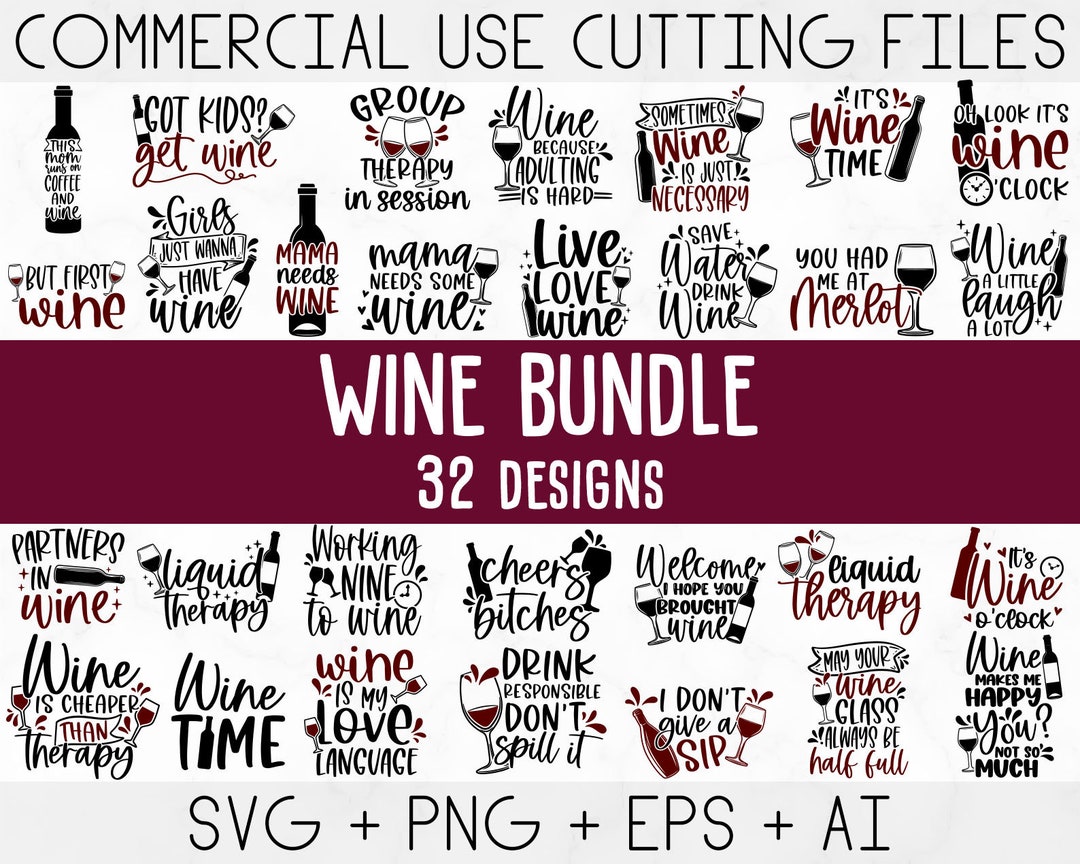 15 Wine Bag Svg Bundle Wine Glass Svg Christmas (Download Now) 