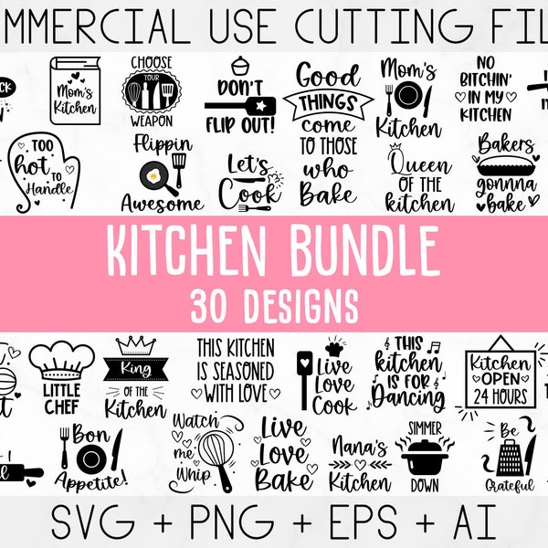 Küchen-Svg, Küchen-Svg-Bundle, Topflappen-Svg, Küchen-Schnitt-Datei, Koch-Svg, Backen-Svg, Kochen-Svg, Küche-Svg, Lustige Küche-Svg, Lustige Küche-Svg