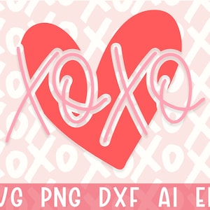Xoxo Svg, Abrazos y besos SVG, Heart Svg, Valentines Svg, Valentine Shirt Svg, Love Svg, Valentine's Day Svg, Hello Valentine Shirt