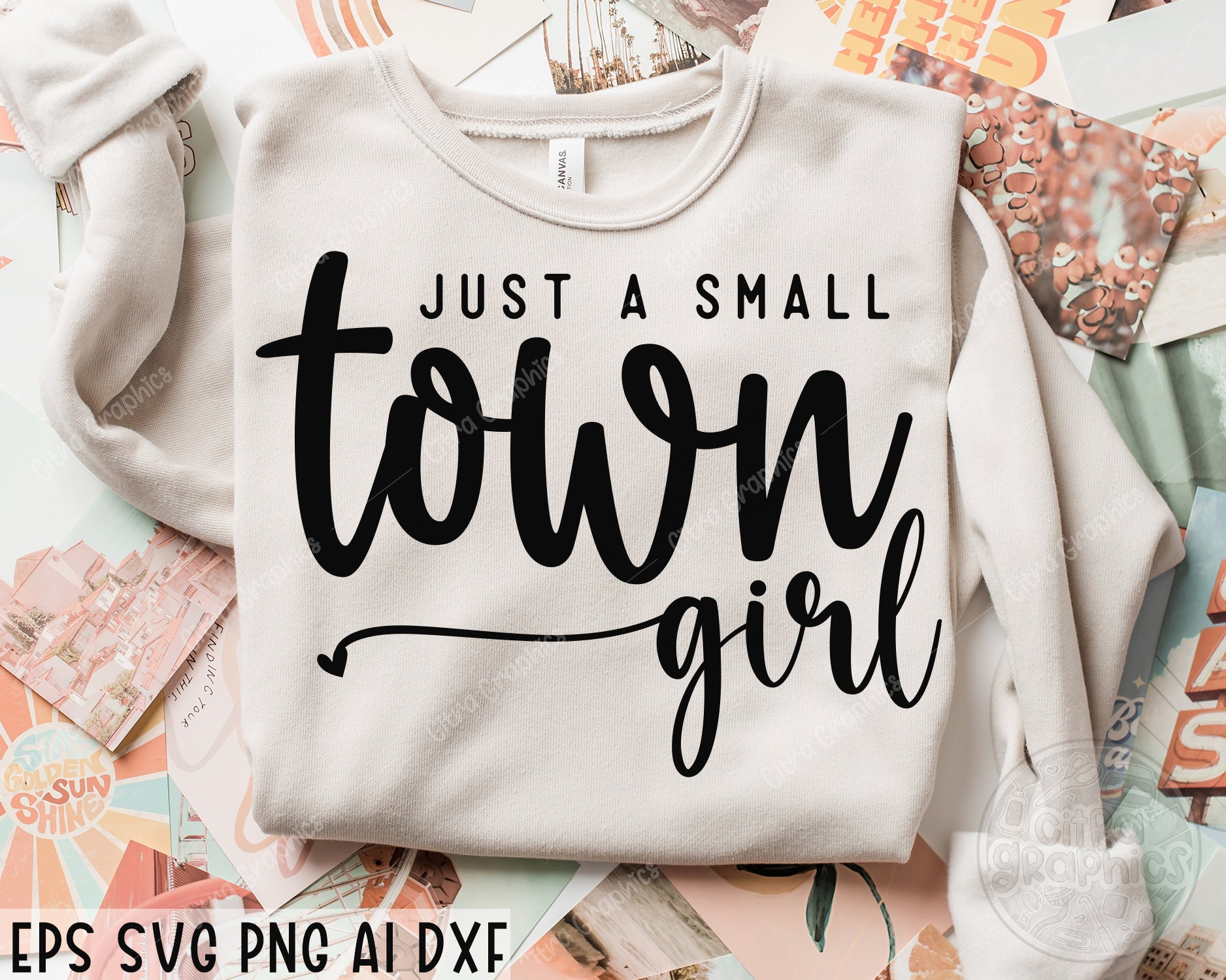 Just a Small Town Girl SVG Country Girl Svg Small Town Girl Etsy