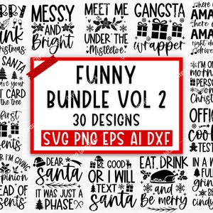 Lustiges Weihnachten SVG Bundle, Weihnachten Zeichen svg, Frohes Weihnachten svg, Weihnachtsverzierungen svg, Winter svg, Weihnachtss svg, Santa svg