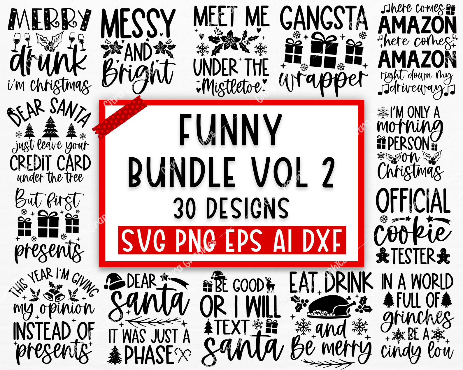 Funny Christmas SVG Bundle, Christmas sign svg , Merry Christmas svg, Christmas Ornaments Svg, Winter svg, Xmas svg, Santa svg