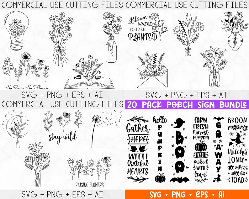 Lot méga SVG, dessins de T Shirt SVG, fichiers Svg pour Cricut, fichiers de coupe Silhouette, Clipart, Svg pour chemises, svg de fleurs, Cricut, Silhouette image 7