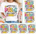 Retro Back to School Bundle, Watch out kindergarten here I come, First Day Of School, Back To School, Teacher Shirt Design, Sublimation