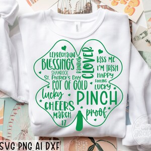 St Patricks Day SVG, St Patricks Shirt SVG, Shamrock SVG, Clover svg, Lucky Svg, St Pattys, Irish, Svg Files for Cricut, Silhouette