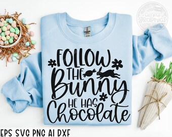 Siga el conejito SVG PNG, Feliz Pascua Svg, Niños Pascua Svg, Camisa de Pascua Svg, Pascua Svg, Maestro de Pascua Svg, Conejito de Pascua Svg, Conejito Svg