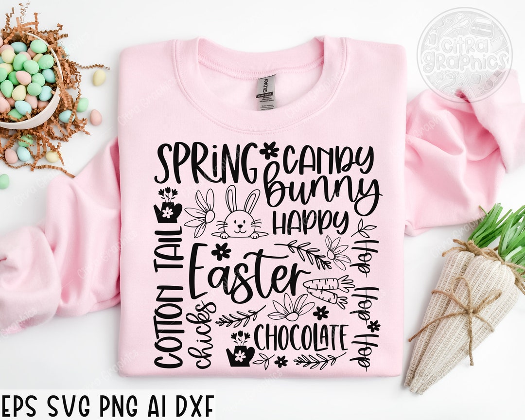 Easter Svg Png, Happy Easter Svg, Easter Bunny Svg, Kids Easter Svg