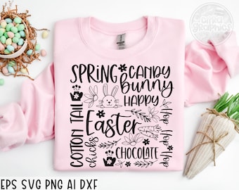 Easter Svg Png, Happy Easter Svg, Easter Bunny Svg, Kids Easter Svg, Easter Shirt Svg, Easter Teacher Svg, Easter cut file, silhouette