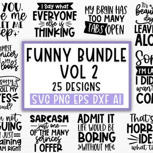 Lustige Zitate Bundle svg, Sarkasmus SVG-Bundle, sarkastisches SVG-Bundle, sarkastisches Sprüche Bundle