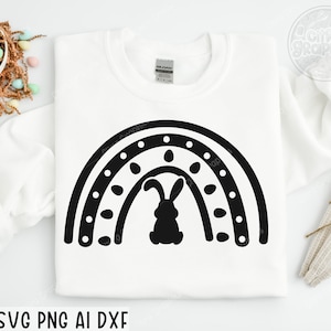 Easter rainbow svg png, Happy Easter svg, Easter kids svg, easter shirt svg, easter teacher svg, svg files for cricut, silhouette cut file
