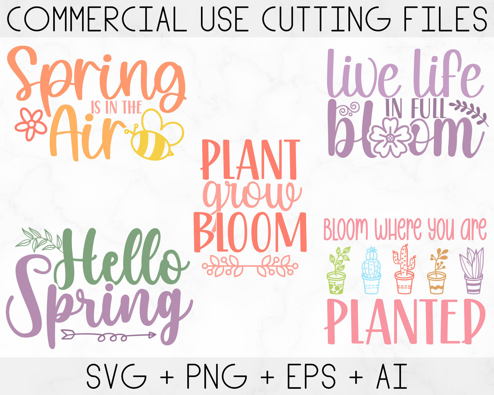 First Day Spring Svg Spring Svg Bundle, Easter Svg, Welcome Spring Svg, Flower Svg, Spring ...
