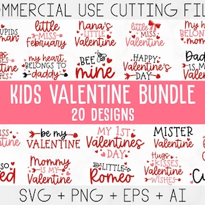Valentine svg, Kinder Valentine svg Bundle, Valentinstag svg, Liebe svg, Herz svg, Be Mine svg, Mein erster Valentinstag, Valentine png