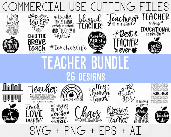 Teacher Svg Bundle, Teacher Quote Svg, Teacher Svg, School Svg, Teacher Life Svg, Back to School Svg, Teacher Appreciation Svg