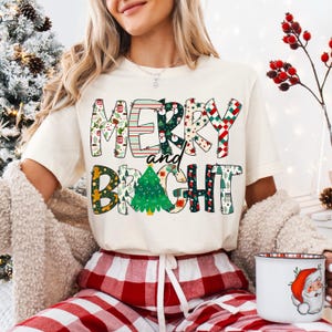 Merry and bright png, Retro christmas tree png, pink christmas tree png, retro pink christmas png, retro christmas png for sublimation