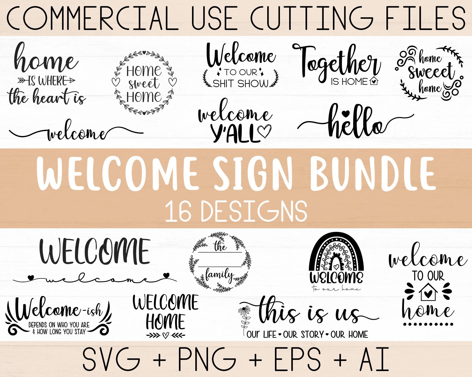 Welcome Svg Bundle Welcome Sign Svg Welcome to Our Home Svg - Etsy Canada