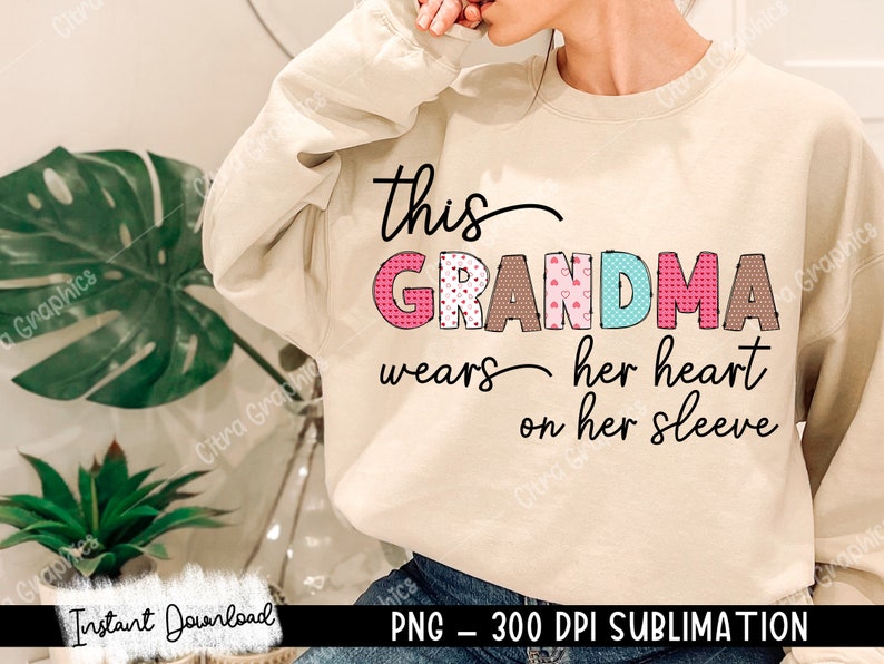 Heart on Her Sleeve Bundle, This Mama Wear Her Heart On Her Sleeve PNG, Mama Valentine Png, Mama Png, Mothers Day Png, Valentines Png image 2