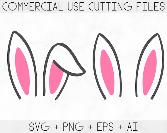 Oreilles de lapin Svg, Oreilles de lapin mignon Svg, Lapin lapin Svg,  Pâques Svg, Png, Dxf -  France