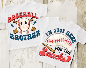 Baseball Brother I'm Just Here for the Snacks Png , Sports png, Baseball Brother Png, Baseball Snack PNG, Baseball Kid Png