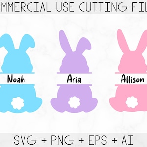 Osterhasen-Svg, Hasen-Svg, Ostern-Svg, Kaninchen-Svg, Hasen-Svg, Oster-Monogramm-Svg, Hasen-Monogramm-Svg, Cricut und Silhouette