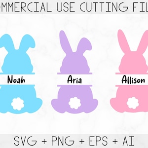 Easter bunny svg, Bunny svg, Easter svg, Rabbit svg, bunny rabbit svg, Easter monogram svg, Bunny Monogram svg, Cricut and silhouette