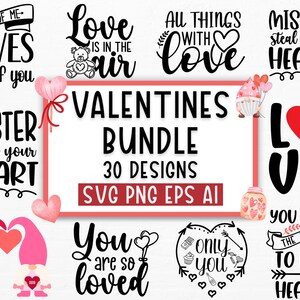 Valentines svg bundle, Valentines Day Svg, Happy valentine svg, Love Svg, Heart svg, Love day svg, Cupid svg, Valentine Quote svg, Cricut image 3