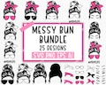 Messy Bun Bundle svg, Momlife svg, mom skull svg, Mom Life svg, mom and daughter svg, Mom life Kid Life Png, glasses svg, Cricut Silhouette