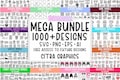 Mega SVG Bundle, T Shirt Designs SVG, Svg Files for Cricut, Silhouette Cut Files, Clipart, Svg for Shirts, Flower svg, Cricut, Silhouette