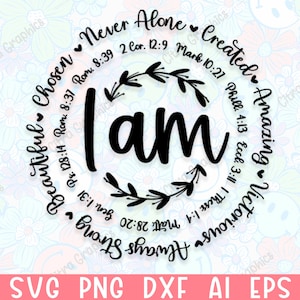 I am Inspiration SVG, Christian Svg, Bible Verse SVG, Motivational SVG, Religious svg, Svg files for Cricut svg, Cut file, Silhouette