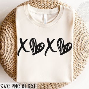 XOXO Svg Png, Heart Svg, XOXO Cut File for Cricut, Love Svg, Hugs And Kisses svg, Valentine shirt svg, Love Shirt svg, Cricut, Silhouette