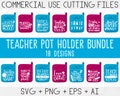 Teacher Pot Holder Svg Bundle, School Svg Bundle, Kitchen svg, Teacher Svg Bundle, Baking Svg Bundle, Teacher Svg, Teacher baking svg