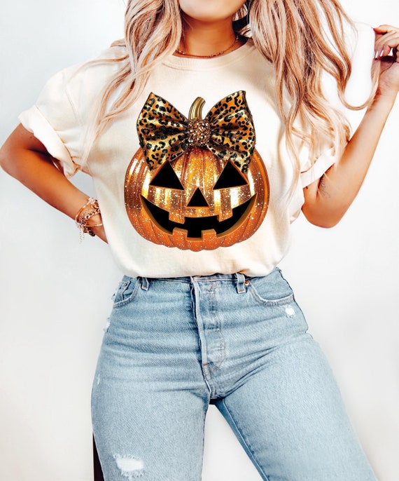 Coquette Leopard Pumpkin Bow Png, Glittter Sparkle Pumpkin Png, Fall png, Fall Shirt Sublimation, Thanksgiving Png, Autumn png