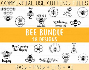 Bee svg, bee svg bundle, bee kind svg, bee happy svg, bee trails svg, bee sayings svg, bee quote svg, bee wreath svg png clipart